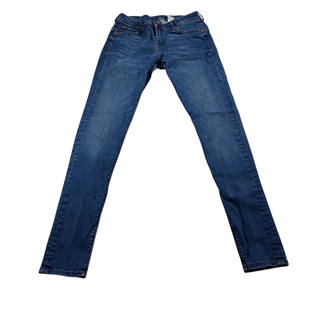 H&M Jeggings Women 29 Blue Excellent Low Waist Skinny &Denim Stretch